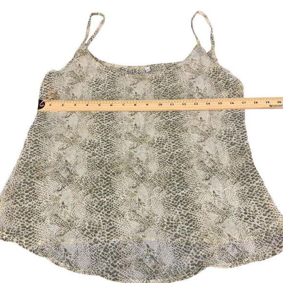 Together - Women’s Two Piece Sheer Reptile Print Blouse & Matching Camisole Top - Picture 10 of 10